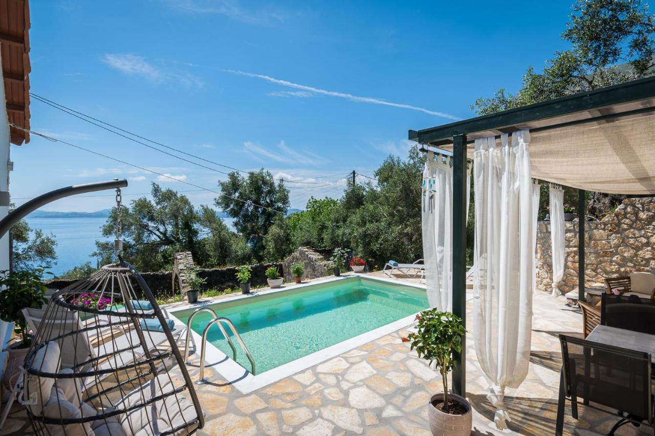 Alkinoi Seaview Villa With Private Pool By Konnect, Nisaki Nisaki  Zewnętrze zdjęcie