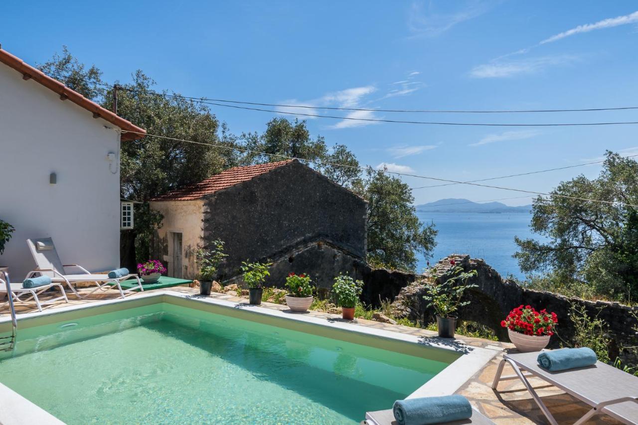 Alkinoi Seaview Villa With Private Pool By Konnect, Nisaki Nisaki  Zewnętrze zdjęcie