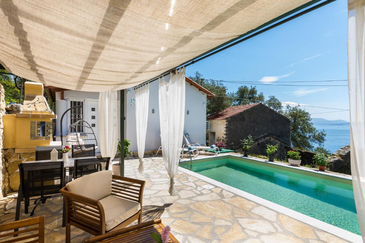 Alkinoi Seaview Villa With Private Pool By Konnect, Nisaki Nisaki  Zewnętrze zdjęcie