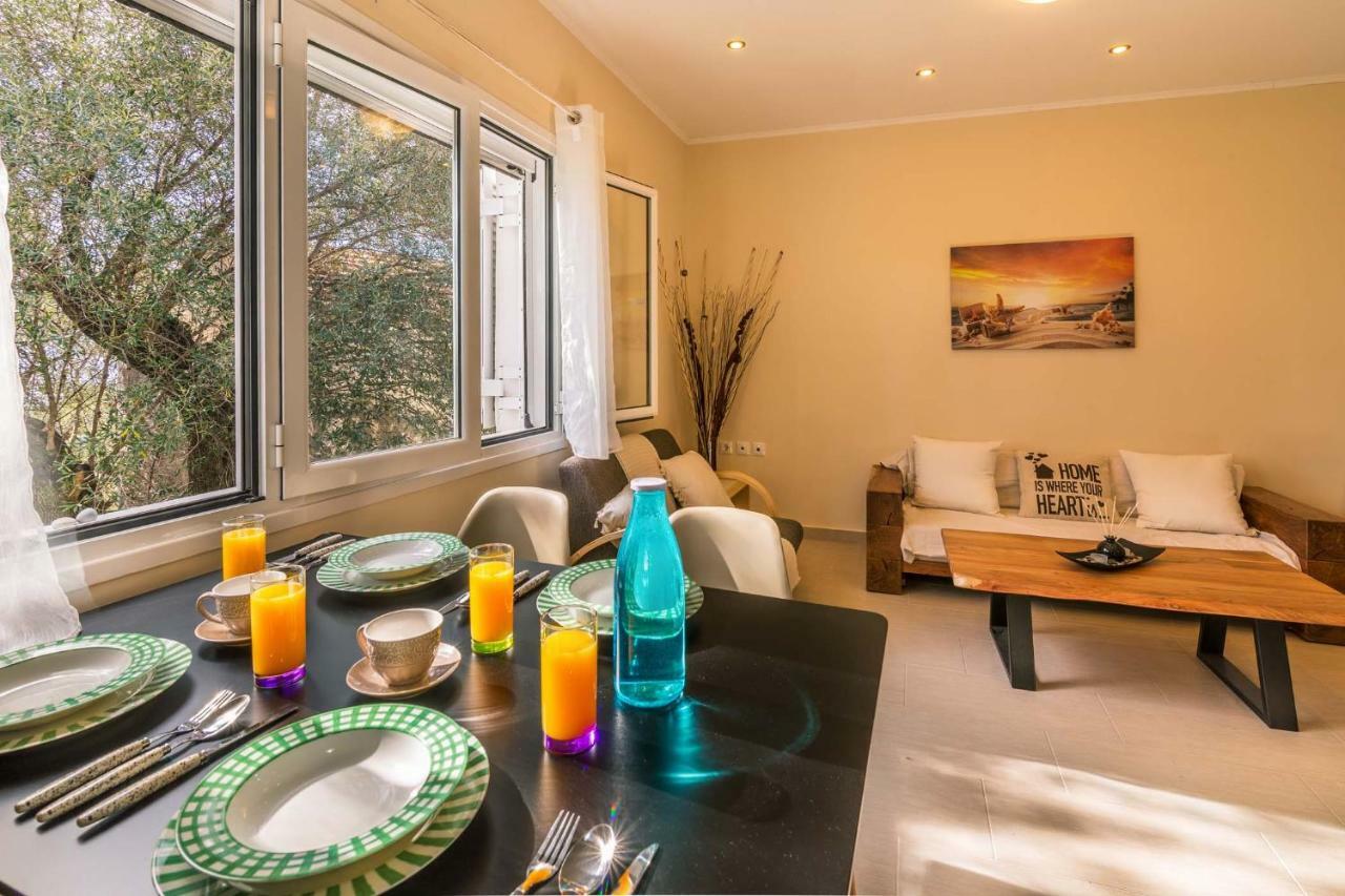 Alkinoi Seaview Villa With Private Pool By Konnect, Nisaki Nisaki  Zewnętrze zdjęcie